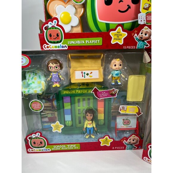 CoComelon Playtime Set With Figures And Accessories Lunchbox School And House - Picture 6 of 14